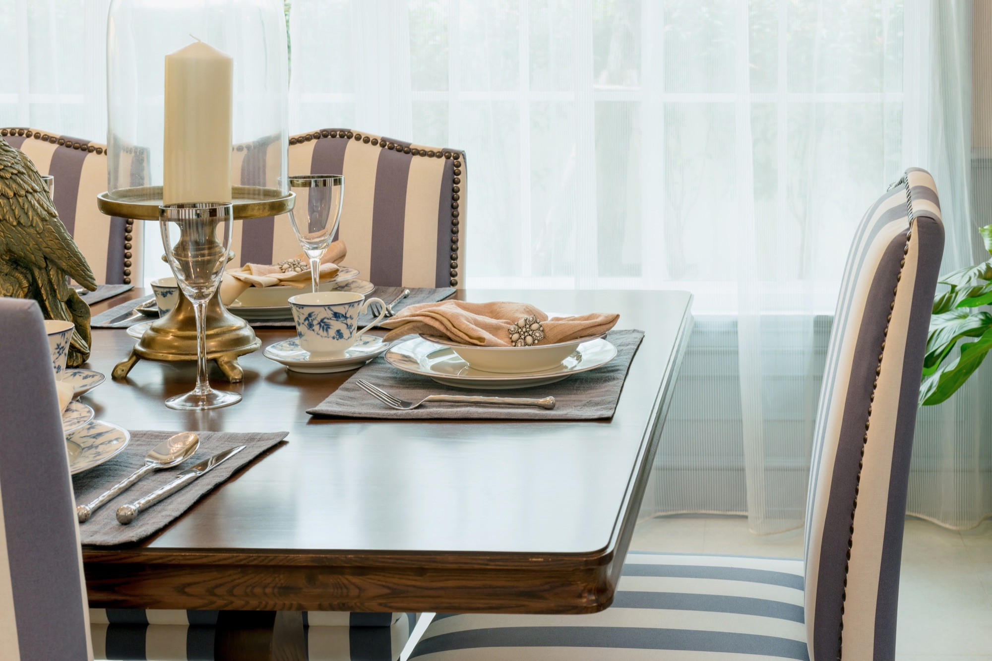 Styled dining area